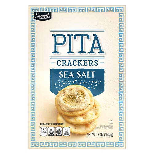 Savoritz Sea Salt Pita Crackers, 5 oz
